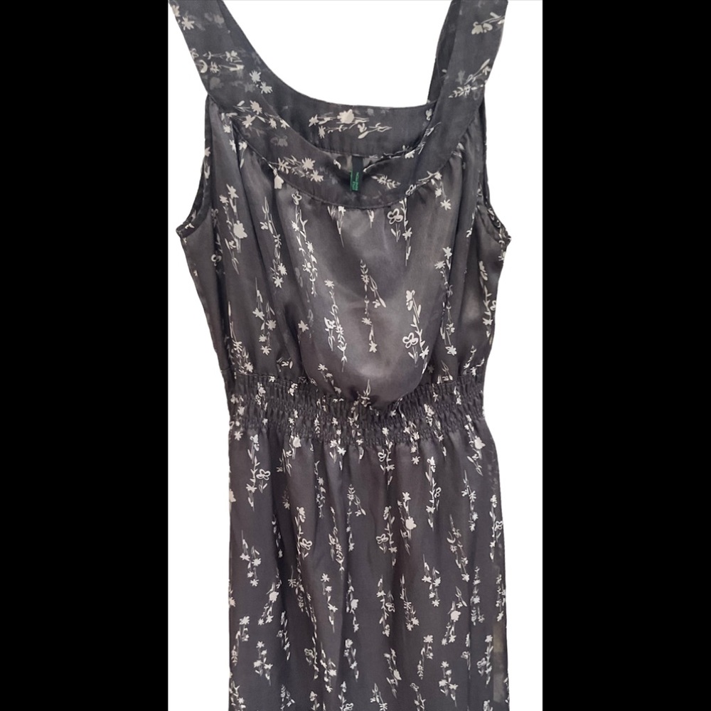 Grey Benneton floral summer dress